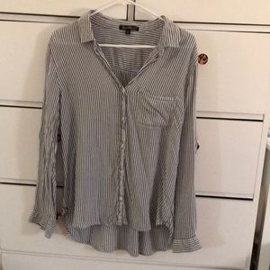 Striped button up blouse